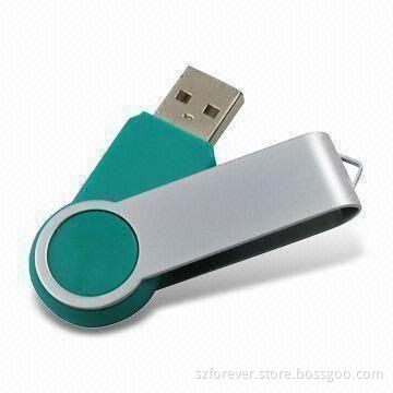 USB Flash Drives with 2.0 Interface and Plastic Housing, Measures 60 x 23 x 10mm